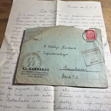 Rare WW2 German Feldpost Letter from Soldier or family Luftwaffe Lli picture