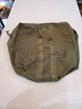 US Military Flyers Kit Bag Flyer Green Canvas Flight Duffle Pre Owned picture