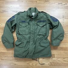 Vtg 1972 US Air Force Cold Weather Field Coat Jacket M 65 Olive Green Reg Med picture