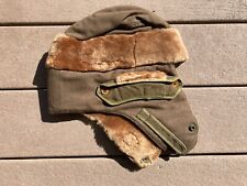 WW2 US Army Military Fur Wool Winter Hat Cap Field Gear Equipment picture