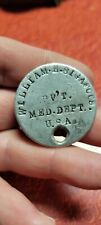 Vintage 1914-1918 WW1 WWI US Original Medic Soldier ID dog tag private medical picture