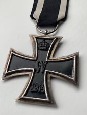 Original WWI/WW1 German Iron Cross 2nd Class EKII w/ Ribbon & Maker Marked 