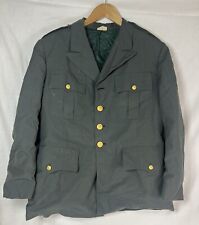 Size 42 S Class A Military Uniform Army Button Down Jacket W/ Patches WORN picture