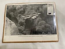 Vintage Navy Print Curtiss Scouting Plane Biplane Smoke Screen Official picture
