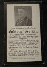 Ww2 German Death Card 1941 picture