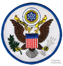 GREAT SEAL OF UNITED STATES iron-on PATCH embroidered EAGLE US USA EMBLEM ROUND picture
