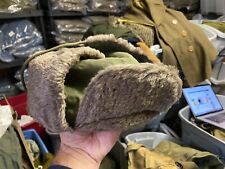 RARE ORIGINAL WWII US ARMY M1943 WINTER PILE HAT CAP-SIZE 7 1/4TH picture