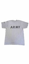 United States Army Small Shirt Adult Medium Gray Fitness Uniform T Shirt (100) picture