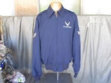 USAF Blue Poly Wool Dress Jacket, Tanker style Flight Jacket, size 44 LONG picture