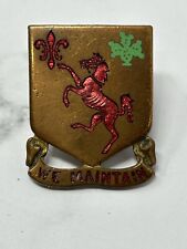 Vintage Ww2 Era 113th Armored Cav Unit Crest (We Maintain) Pin picture