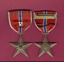WWII Bronze Star medal Genuine WW2 with V device  picture