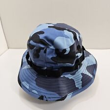 BUCKET Hat NWOT ICE BLUE MILITARY BLUE CAMO BOONIE HAT SIZE 7 1/2 NWOT picture