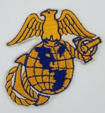 Marine Corps Blue and Gold Eagle Globe Anchor EGA Wool WWII Patch picture