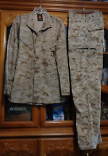 USMC MARPAT Uniform DESERT SET Combat Shirt Pant MEDIUM LONG NEW WITH OUT TAG picture