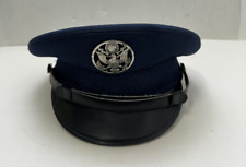 USCG U.S. Coast Guard Navy Blue Dress Uniform Cap Hat Size 7 picture