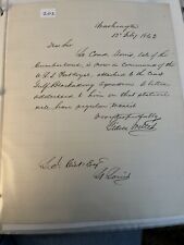 War Dated Letter GIDEON WELLES-Signed 1863 picture