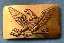 BRASS EAGLE BELT BUCKLE FROM ESTATE OLD STOCK picture