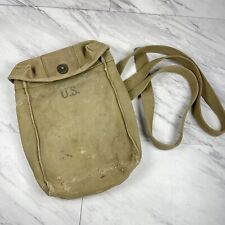 USGI WW2 US Army Military Canvas Shoulder Bag Messenger Ammo Pouch Dated 1942 picture