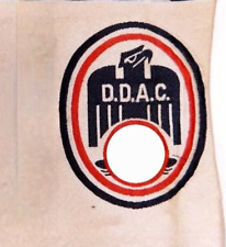 VINTAGE WW2 German Woven Cloth Original Uniform Patch Eagle DDAC picture