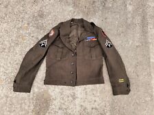 WW2 1944 US Army 86th Infantry Western Pacific Jacket Size 38R Sterling Silver  picture
