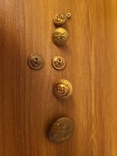 VINTAGE NAVY ANCHOR MIXED BUTTON LOT of 6 BRASS BUTTONS picture