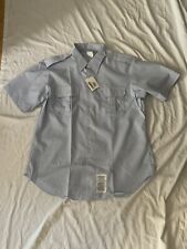 US Air Force  Shirt Light Blue Short Sleeve Size 17 1/2 Polyester/Cotton W/ Tag picture