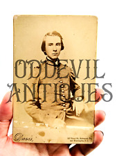 original Civil War Confederate Young Child Soldier Virginia Cabinet Card photo picture