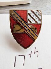 US Army Vintage pin Unit insignia 17th Field Artillery picture
