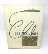 USS DES MOINES CA-134 1952 Mediterranean Cruise Book Plank Owner's Party picture