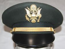 ORIGINAL VIETNAM U.S. ARMY OFFICERS VISOR CAP WITH INSIGNIA AND RAIN COVER picture
