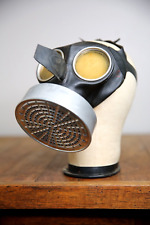 Vintage Civil Defense Gas Mask German WW2 WWII Atomic Bomb military goggles picture
