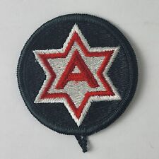 US 6th Army Round Military Patch Star Red A picture