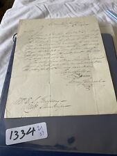 1334 PITTSBURGH US ARMY LETTER REFERENCE US KNAPSACKS 1840 FADE MISSING PARTS picture
