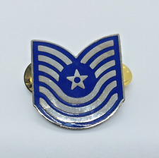 United States Air Force USAF E-6  Tech Sergeant Rank Lapel Hat Pin Vintage picture