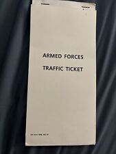 Armed forces traffic ticket book DD 1408 RARE USAF Security Forces Police picture