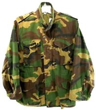 Vtg Military Field Coat Cold Weather Men's Woodland Hooded Camouflage Small Reg picture