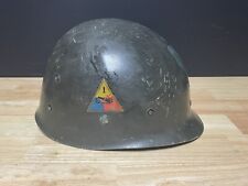 Original WW2 WWII Helmet Liner 1st Armored Division picture