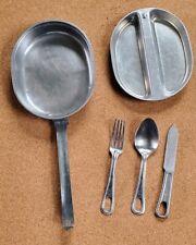 Vintage WWII Era 1944 M.A. Co. US Army Military Issue Field Mess Kit & Utensils picture