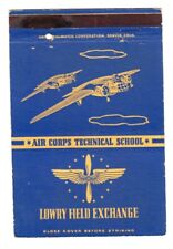 Matchbook: Army Air Corps Technical School - Lowry Field Exchange picture