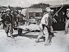 VINTAGE WW2 ORIGINAL USMC PHOTO OKINAWA: SLAIN WARRIOR,  LT. GEN SIMON BUCKNER picture