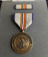 Cold War Victory Commemorative Medal and Lapel Ribbon Pin in Box picture