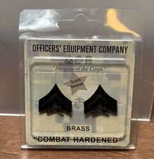 Officers Equipment Company Combat Hardened Insignia of the Corps Brass pins picture