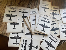 Aircraft Recognition  Cards - WW2  - Lot of 38 picture