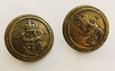WWII Canadian Navy Canada Anchor Brass Uniform Buttons E. Stillwell & Sons  picture