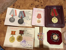 WW2 Soviet medals + ID Documentation Document icons Ussr Orden picture