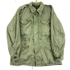 Vintage Military M52 Jacket Size Medium Green Vietnam Era 60s 70s picture