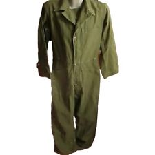 Vintage Mens Coveralls Medium 1988 Army Sateen Type 1 LAJAS INDUSTRIES picture