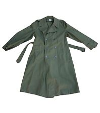 Vintage Army Military OG-107 Sateen Trench Coat Size Medium  picture