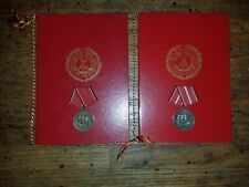East German Army Medals And Documents (For Good  Conduct) picture