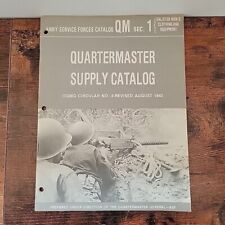 Army Service Forces Catalog QM Sec 1 Quartermaster Supply Catalog 1943 picture